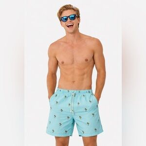 Preppy OLD MONEY COASTAL J. McLaughlin MENS XL LINED SWIM TRUNK 6" *2 for 20*